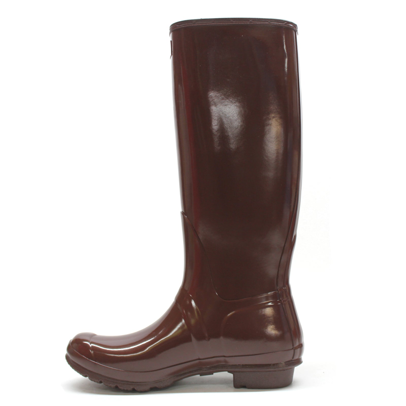 Hunter Original Tall Gloss WFT1000RGL-BBT Rubber Womens Boots - Brown Bolt - 39#color_brown bolt