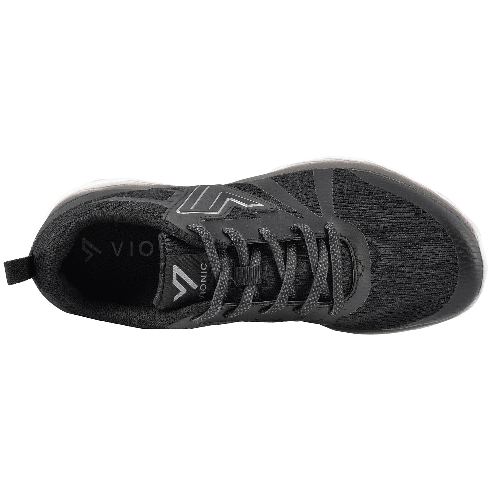 Vionic Brisk Miles 335Miles-BLK Textile Womens Trainers - Black - W - 38.5#color_black