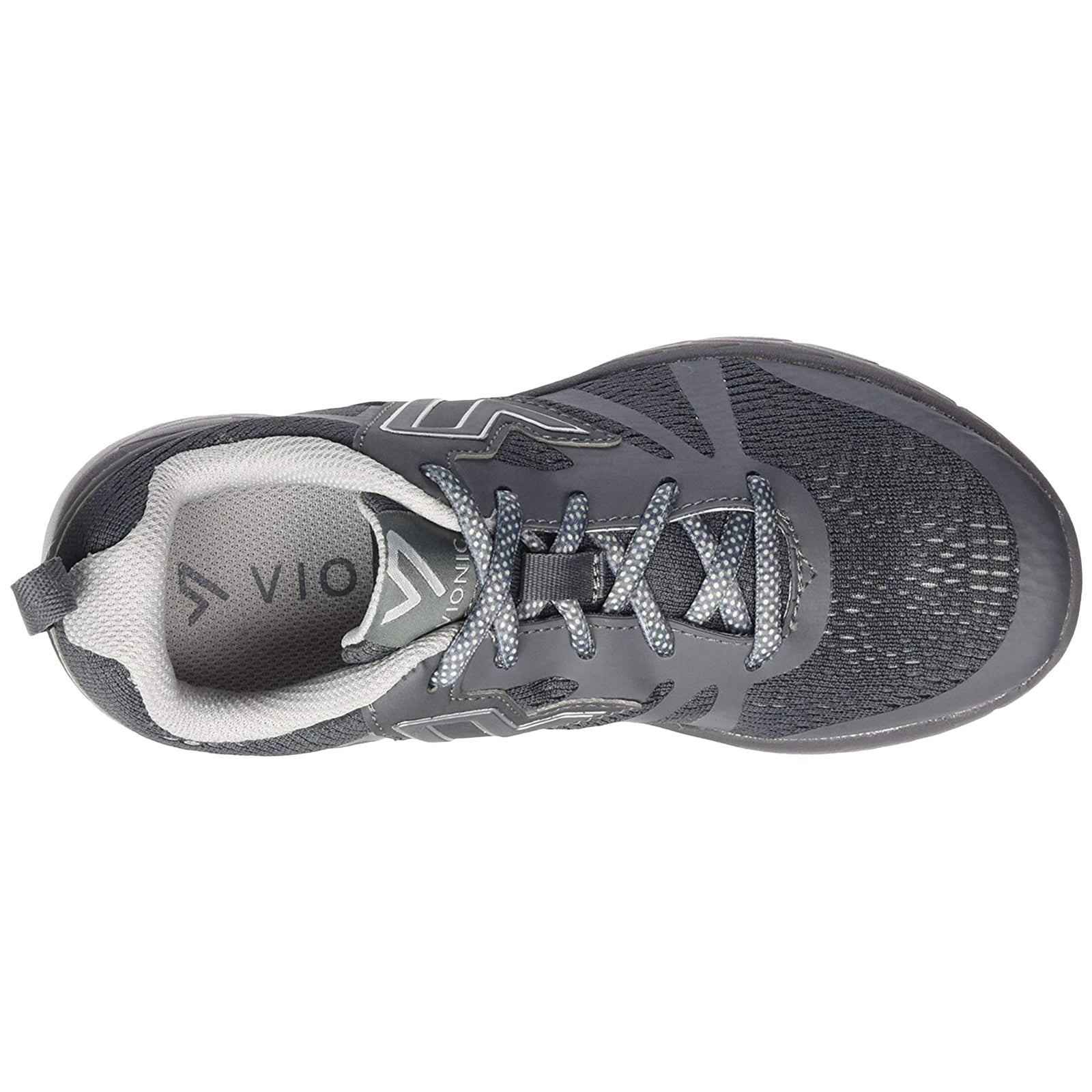 Vionic Brisk Miles 335MILES-GREY Textile Womens Trainers - Grey - W - 38.5#color_grey