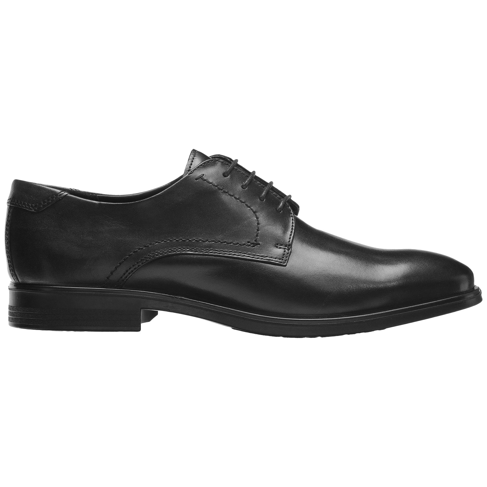 Ecco Melbourne 621634-50839 Leather Mens Shoes - Black Magnet - 48#color_black magnet