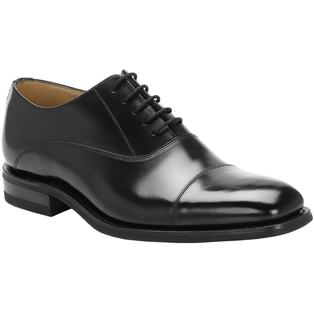 Loake 260 260B Leather Mens Shoes - Black - 7#color_black