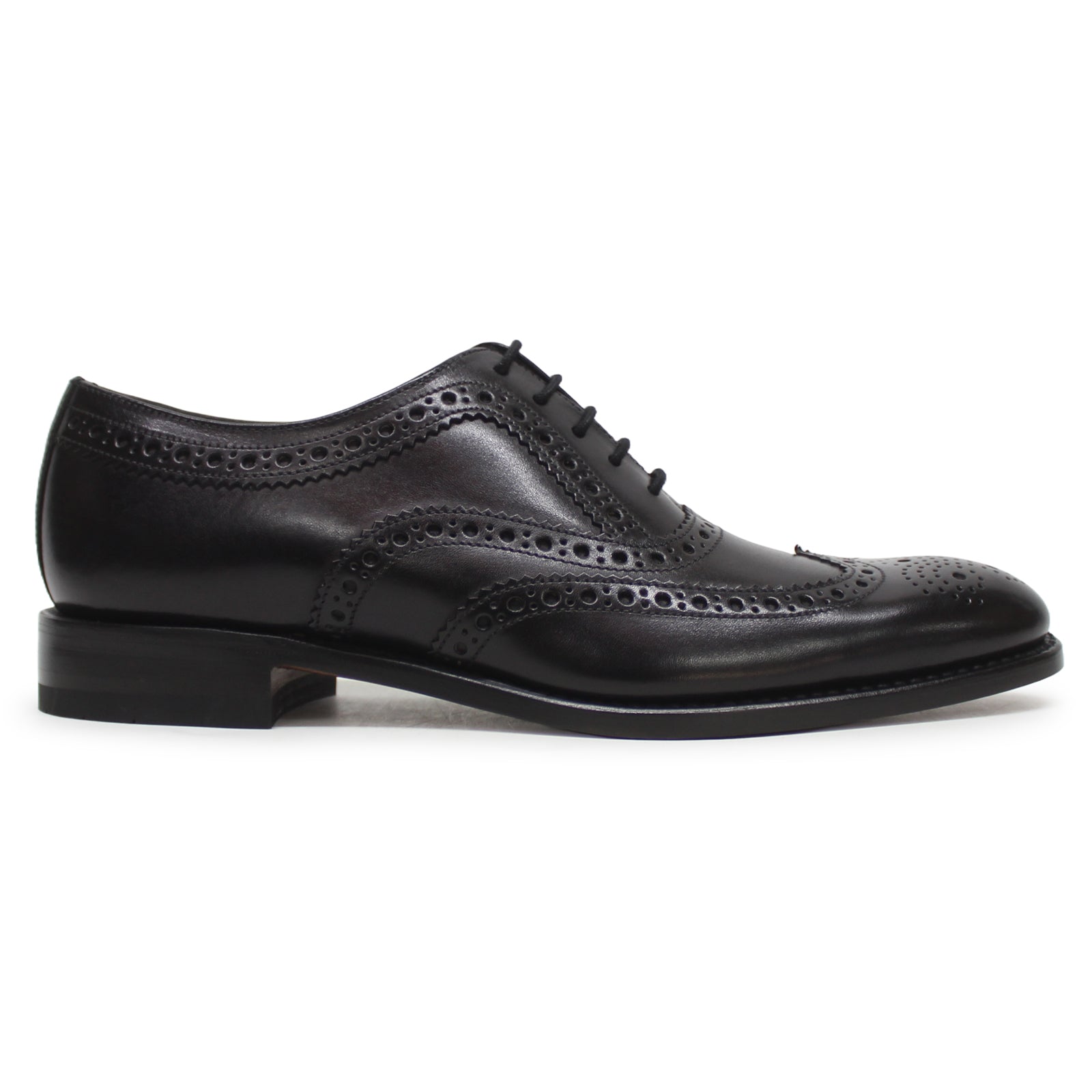 Loake Fearnley FEAB Leather Mens Shoes - Black - 12#color_black