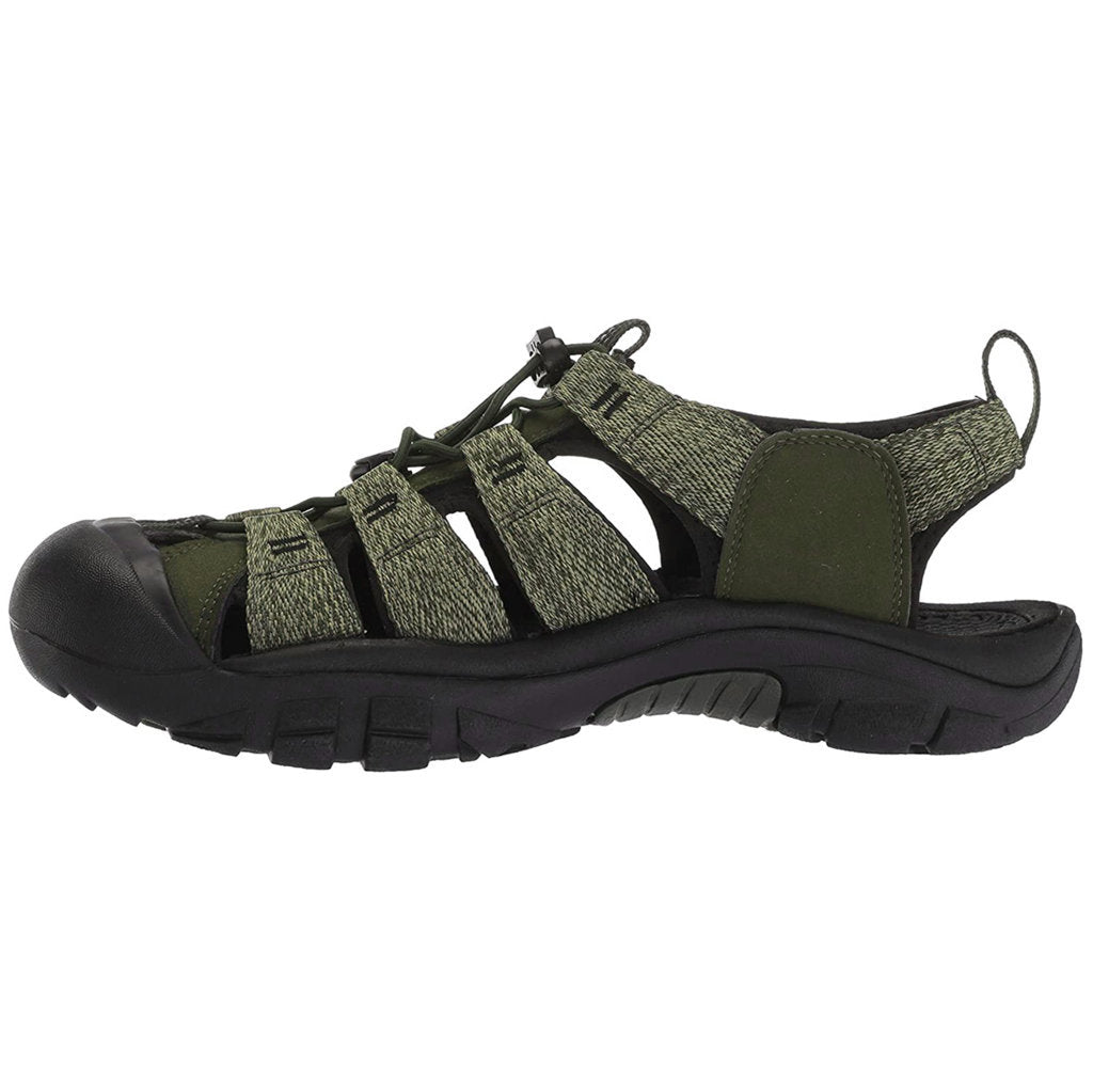 Keen Newport H2 Textile Mens Sandals#color_forest night black