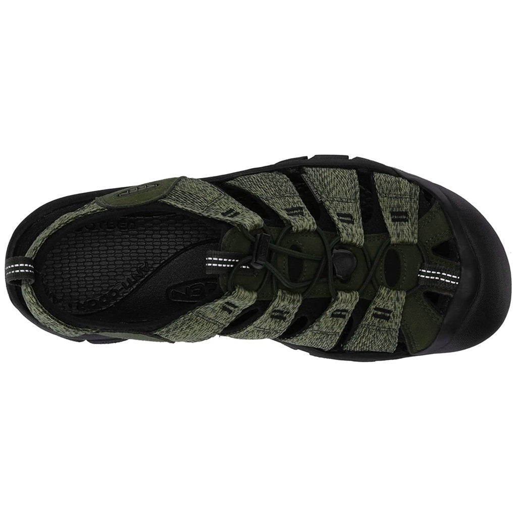 Keen Newport H2 Textile Mens Sandals#color_forest night black