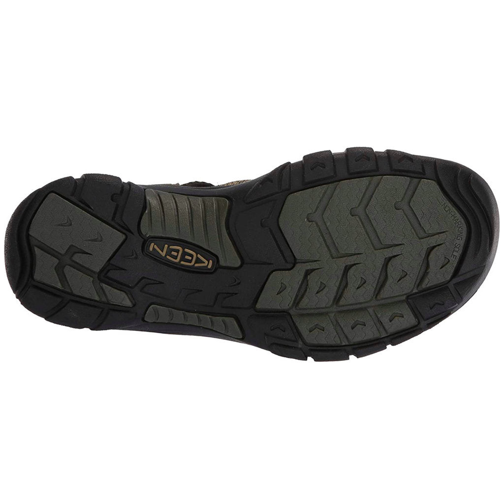 Keen Newport H2 Textile Mens Sandals#color_forest night black