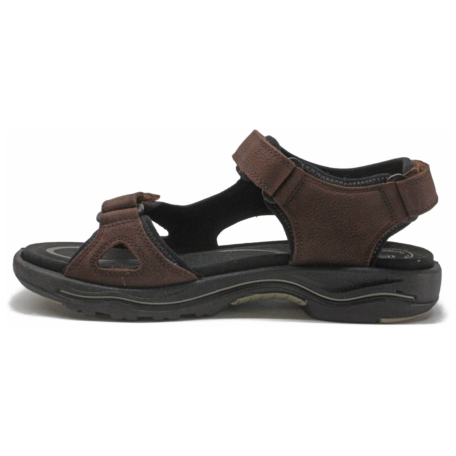 Keen Rialto II 3 Point 1021381 Leather Textile Womens Sandals - Dark Henna Black - 41#color_dark henna black