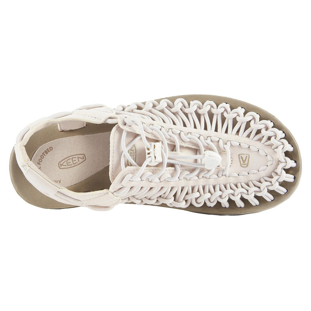 Keen UNEEK Synthetic Textile 2-Cord Monochrome Women's Sandals#color_white cap cornstalk