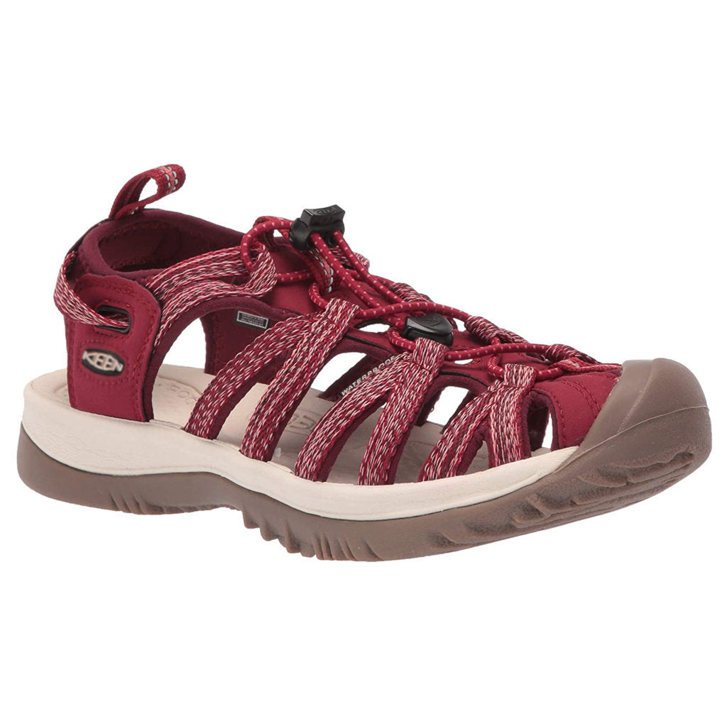 Keen Whisper Textile Womens Sandals#color_red dahlia