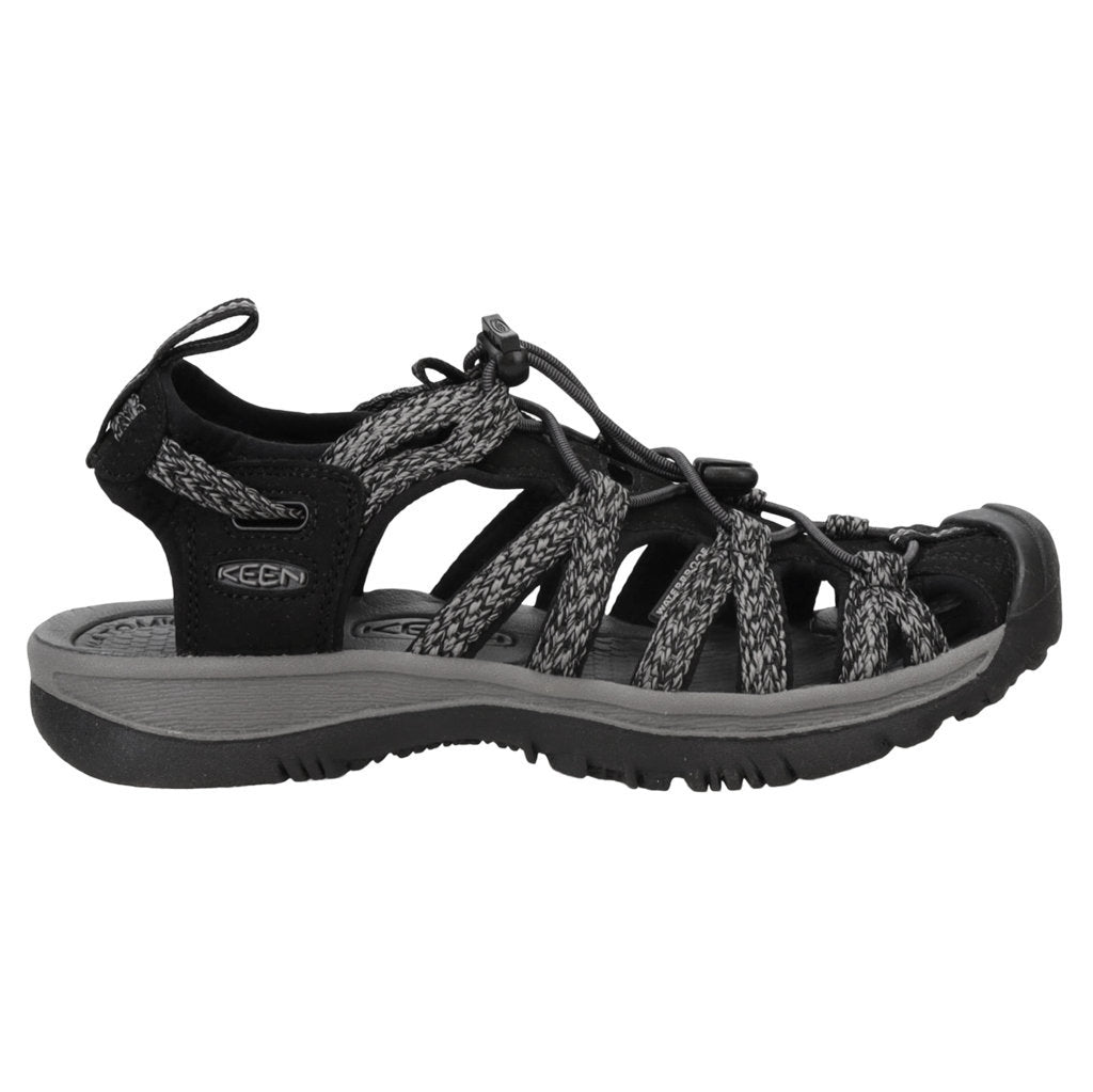 Keen Whisper Textile Womens Sandals#color_black steel grey