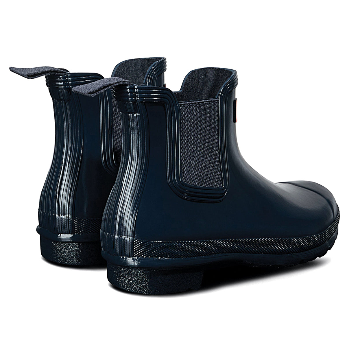 Hunter Original Chelsea Gloss WFS2078RGL-NVY Rubber Womens Boots - Navy - 38#color_navy