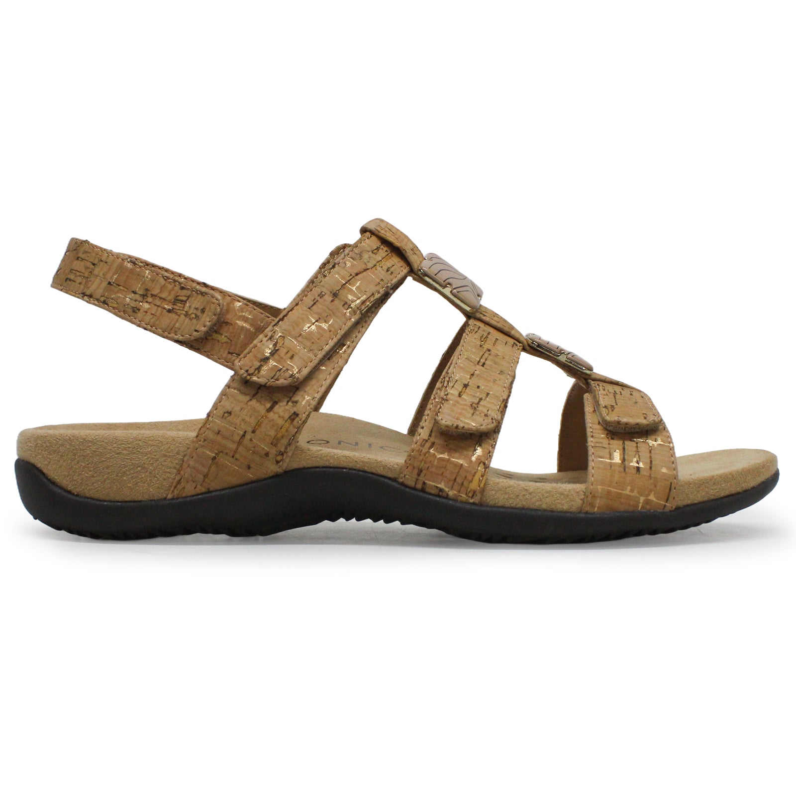 Vionic Rest Amber 44AMBER-GLDC Synthetic Womens Sandals - Gold Cork - W - 38.5#color_gold cork