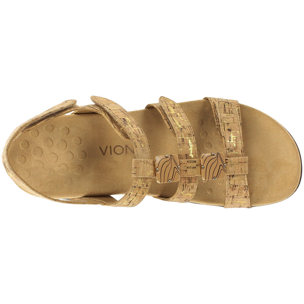 Vionic Rest Amber Synthetic Womens Sandals#color_gold cork