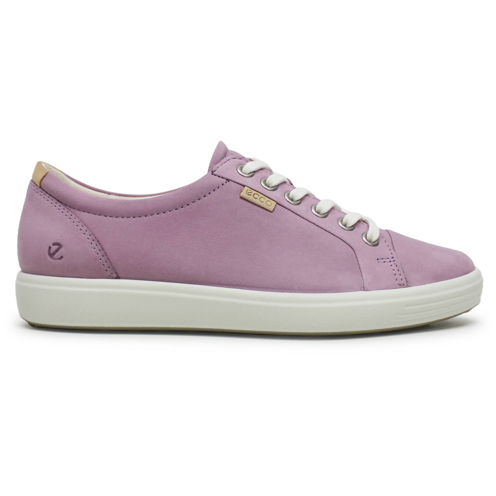 Ecco Soft 7 430003 Nubuck Womens Trainers#color_lavender mist