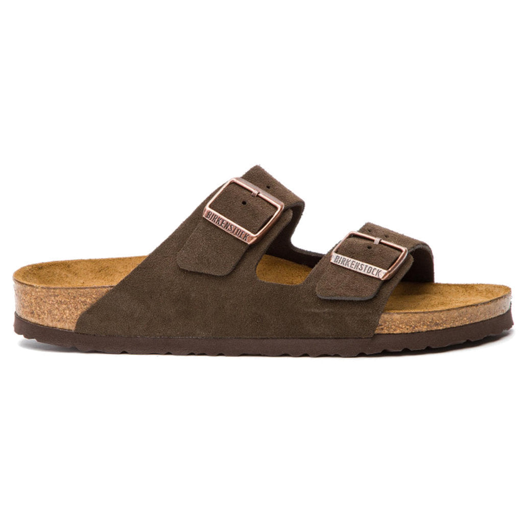 Birkenstock Arizona Soft Footbed Suede Unisex Sandals#color_mocca