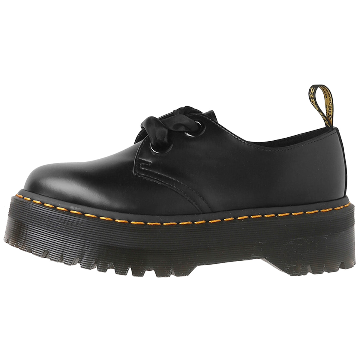 Dr. Martens Holly 25234001 Buttero Leather Womens Shoes - Black - 7#color_black