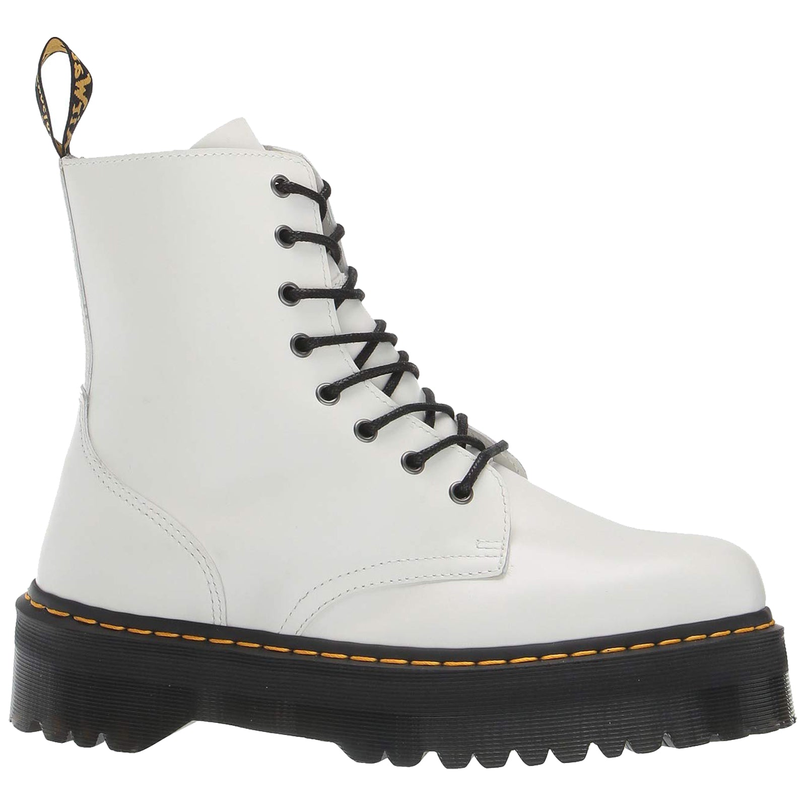 Dr. Martens Jadon 15265100 Smooth Leather Unisex Boots - White - 4#color_white