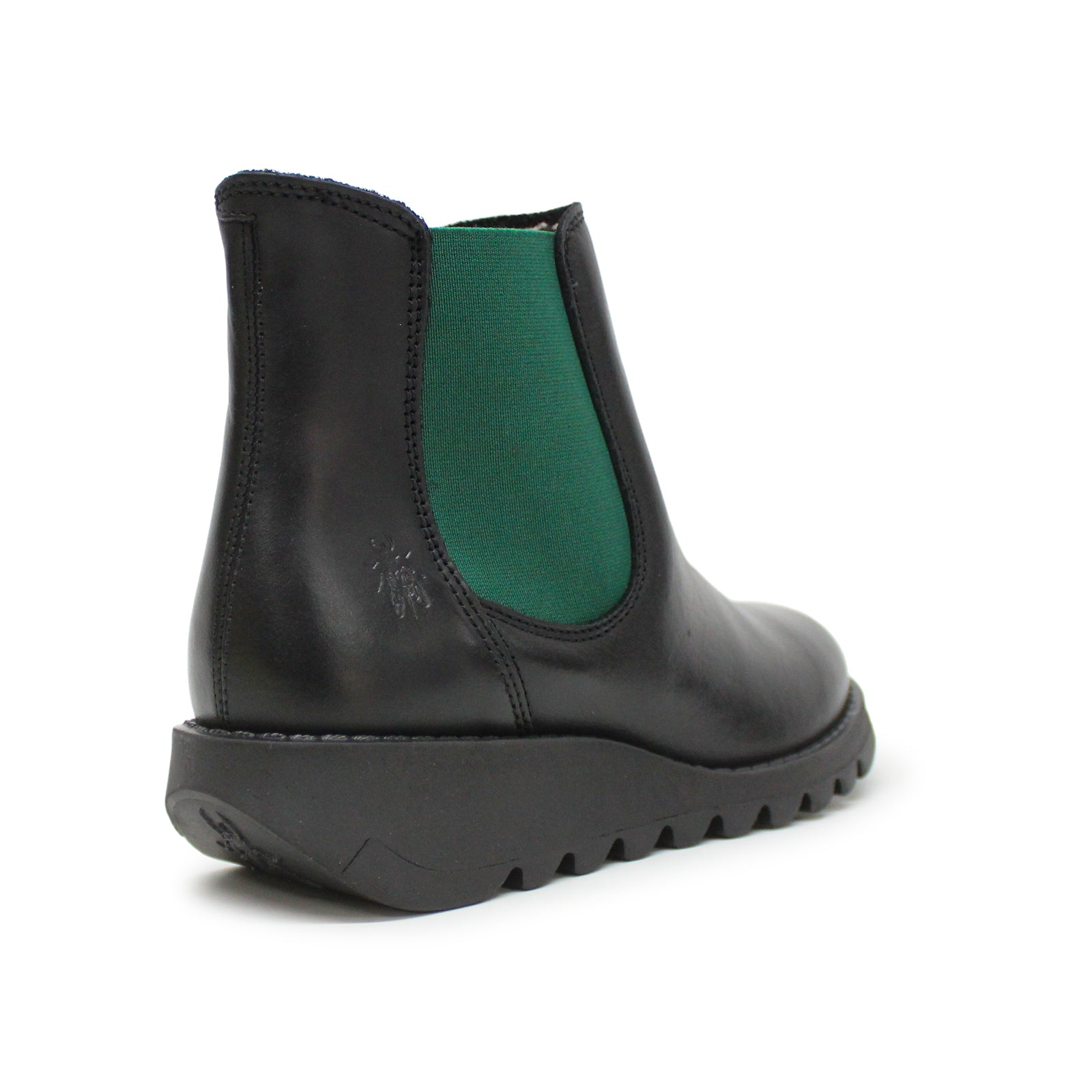 Fly London SALV Rug Leather Womens Boots#color_Black Black