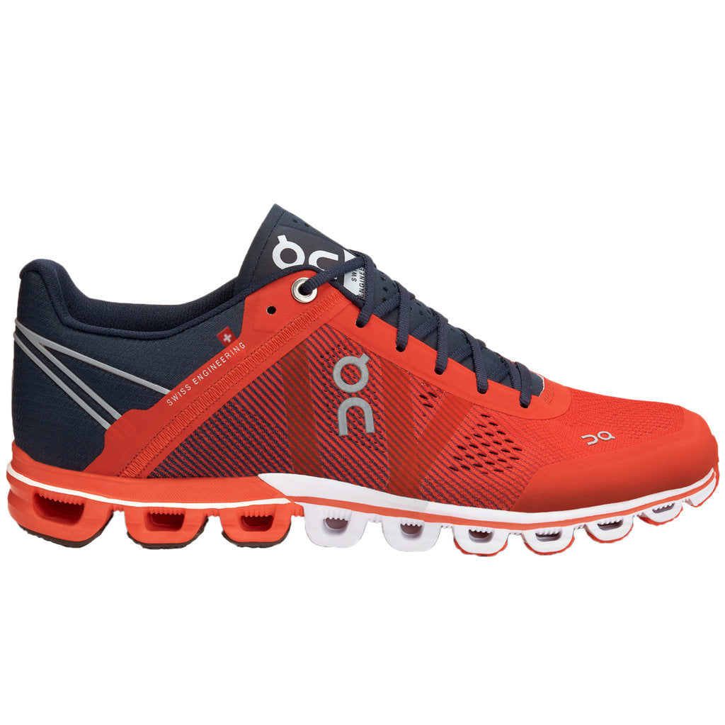 On Cloudflow Mesh Women's Running Shoes#color_crimson midnight