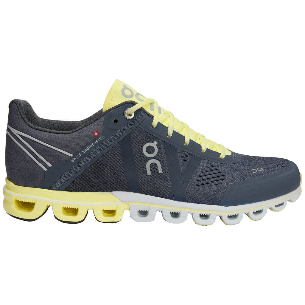 On Cloudflow Mesh Women's Running Shoes#color_smoke limelight