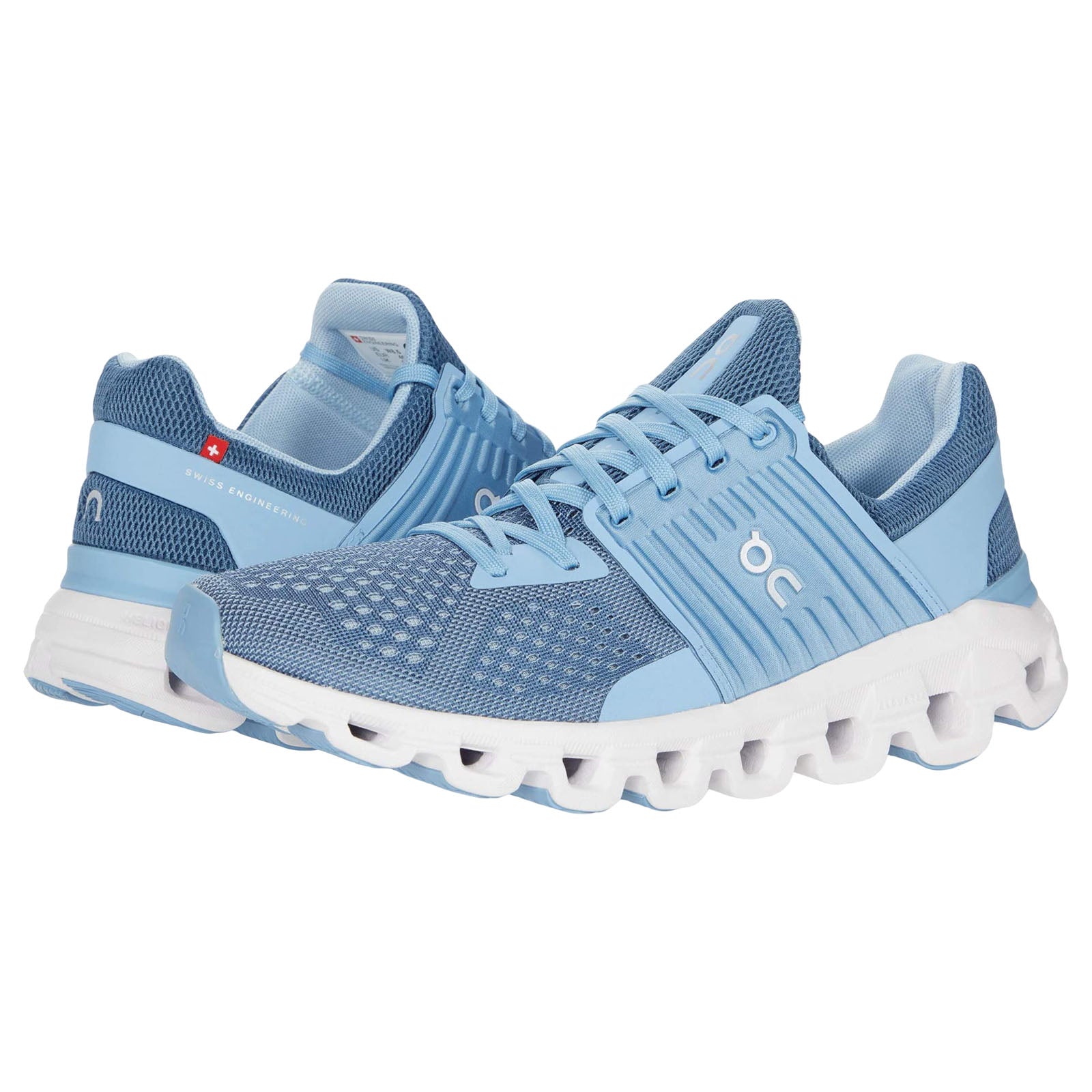 On Running Cloudswift 41-99578 Textile Synthetic Womens Trainers - Lake Sky - 37.5#color_lake sky