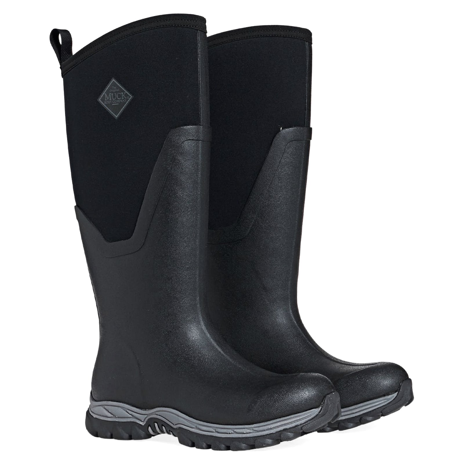 Muck Arctic Sport II Tall AS2T-000 Synthetic Textile Womens Boots - Black Black - 39-40#color_black black