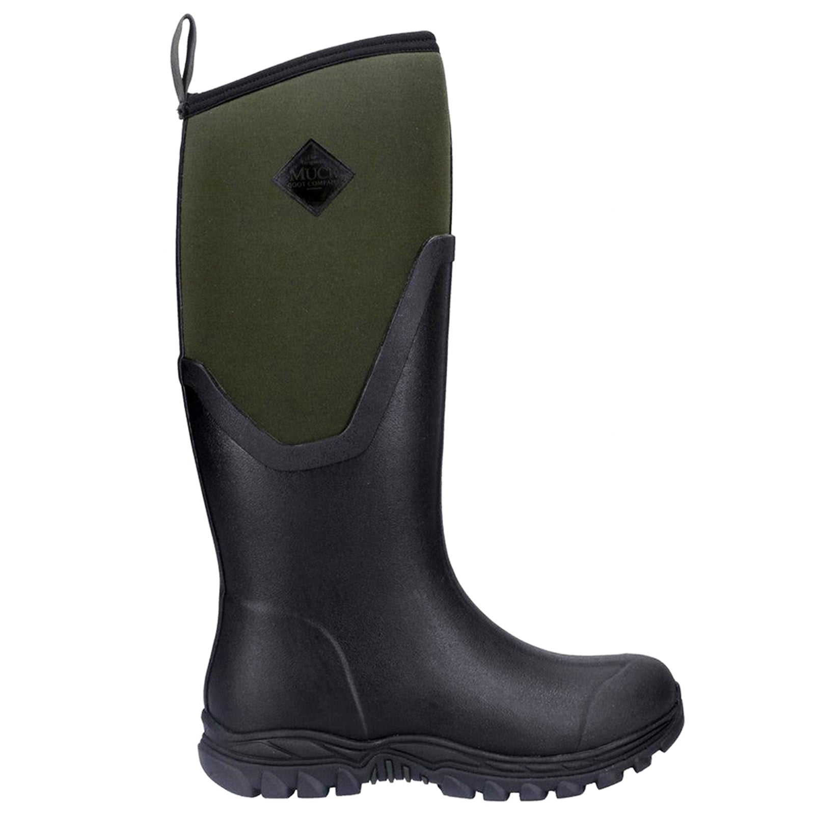 Muck Boot Arctic Sport II Tall Synthetic Textile Womens Boots#color_black moss plain