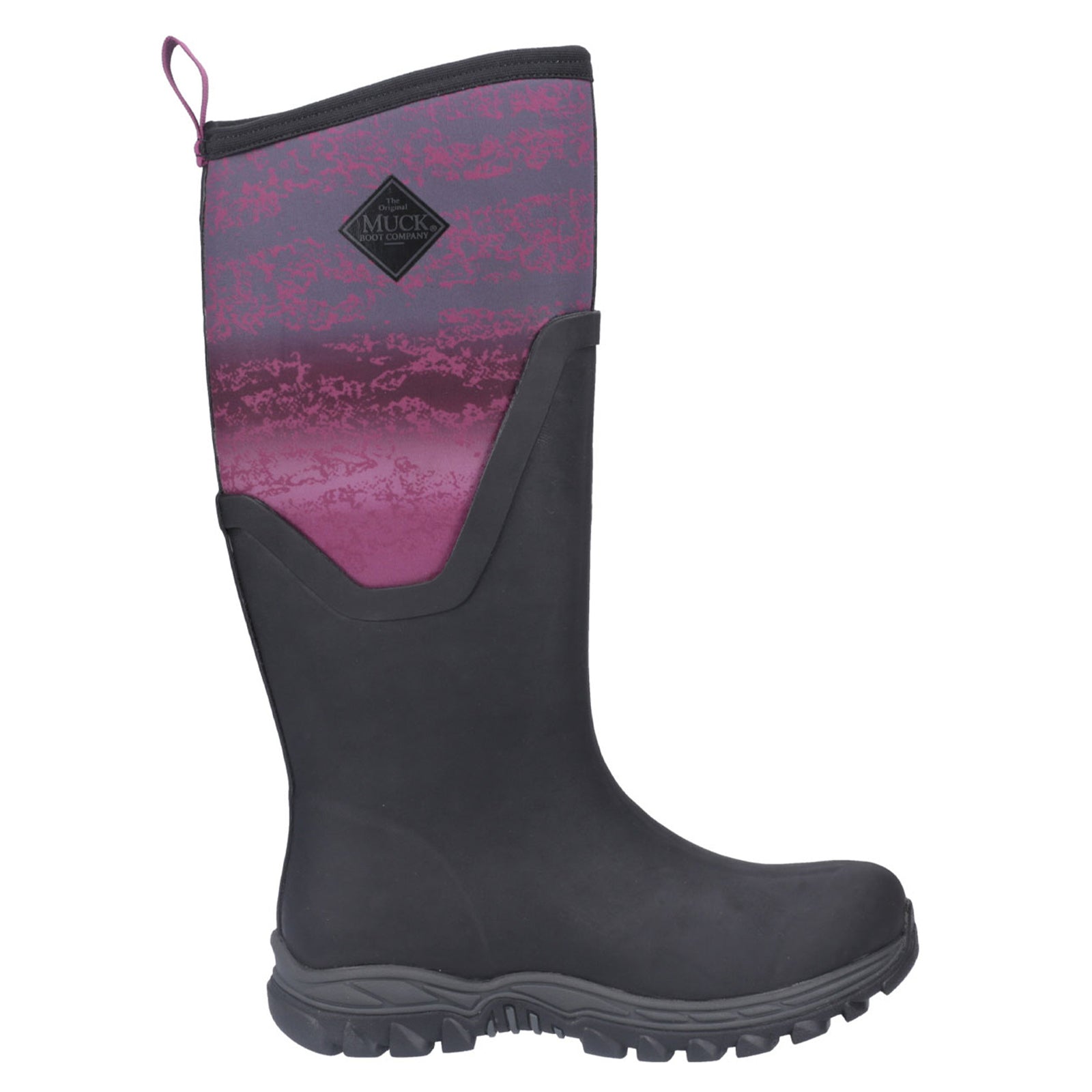 Muck Boot Arctic Sport II Tall Synthetic Textile Womens Boots#color_magenta digi fade print