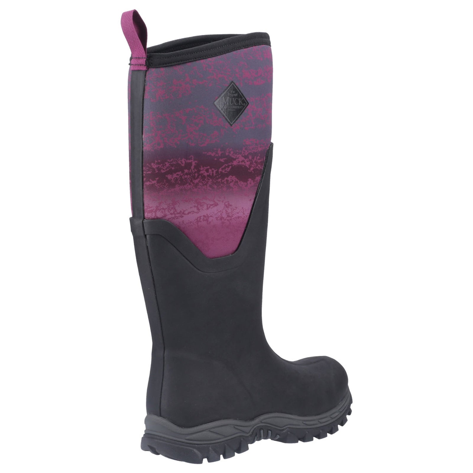 Muck Boot Arctic Sport II Tall Synthetic Textile Womens Boots#color_magenta digi fade print