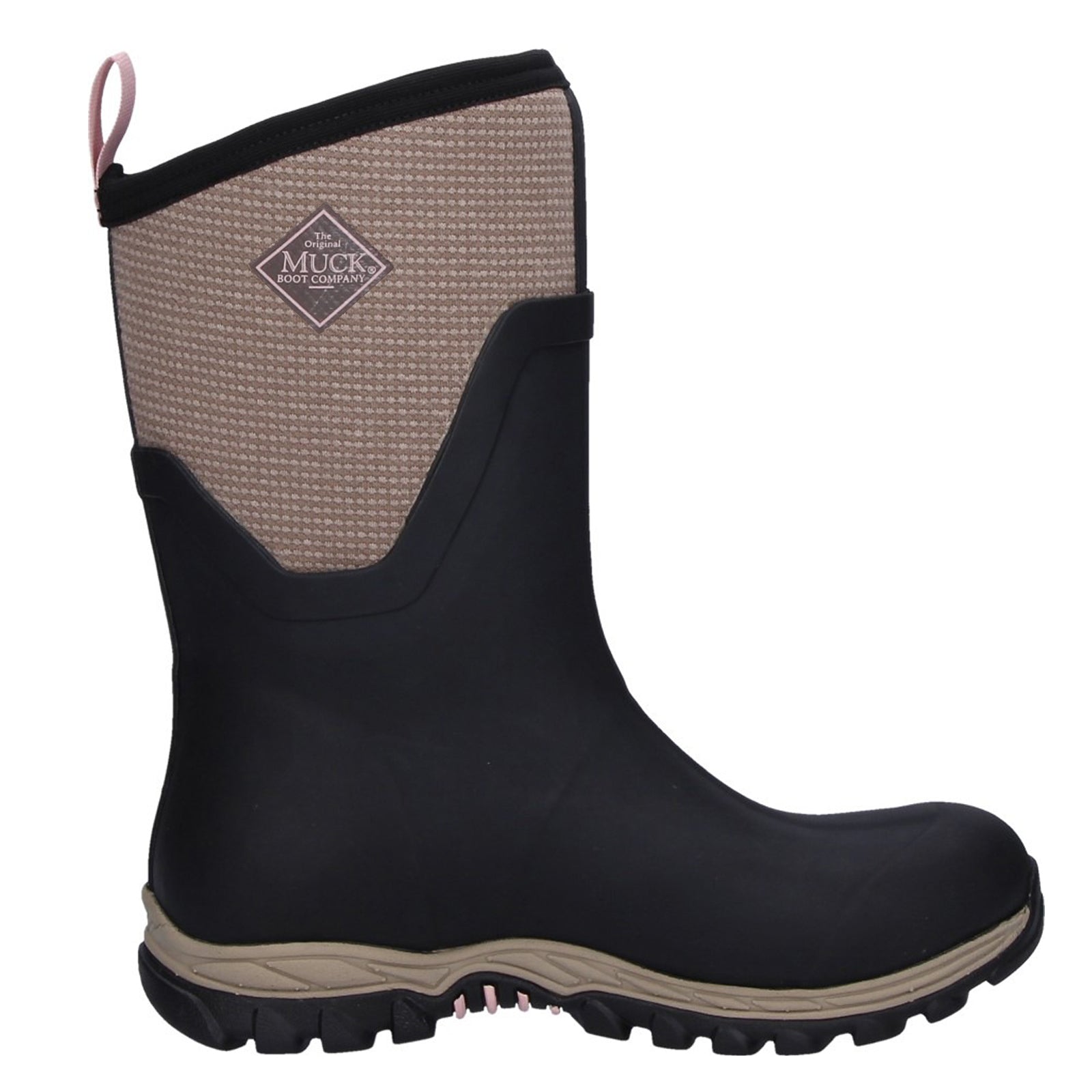 Muck Boot Arctic Sport II Mid Synthetic Textile Womens Boots#color_black tweed