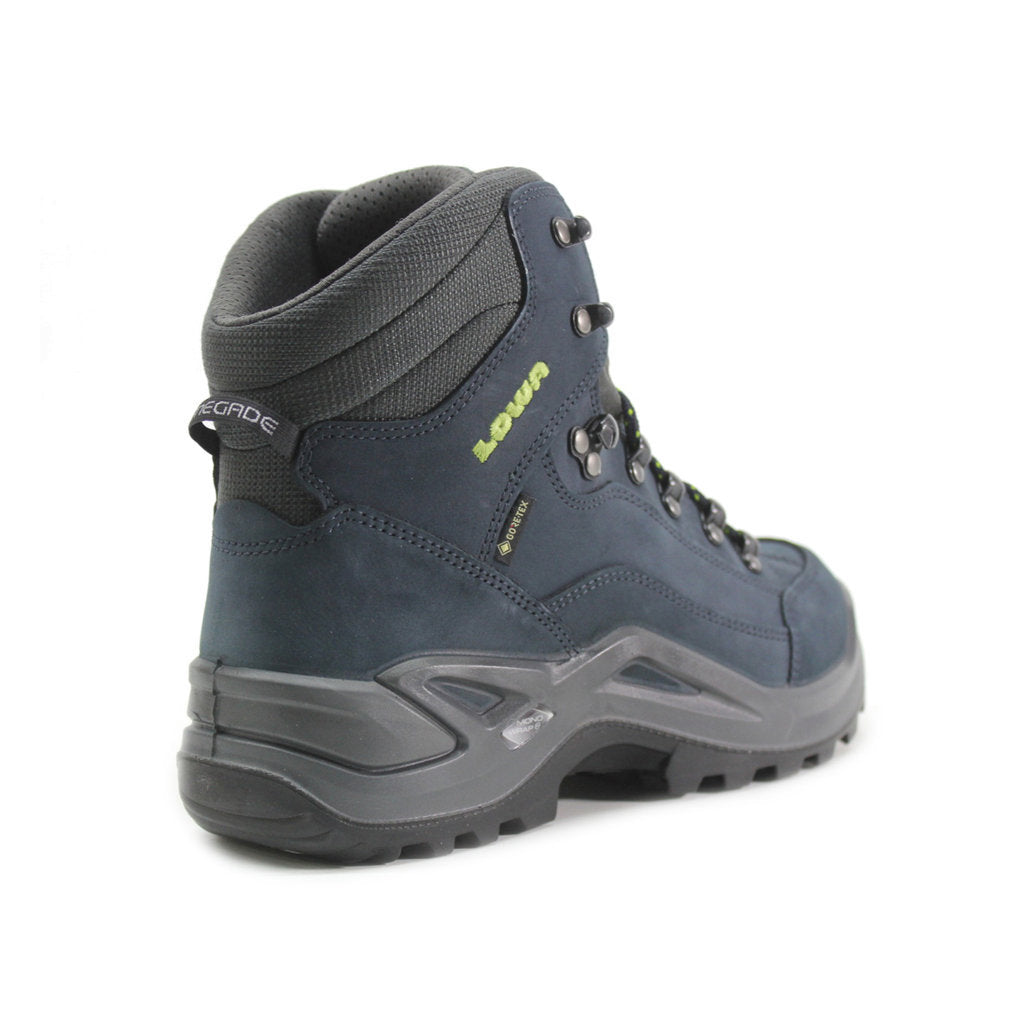 Lowa Renegade GTX Mid Nubuck Mens Boots#color_dark blue lime