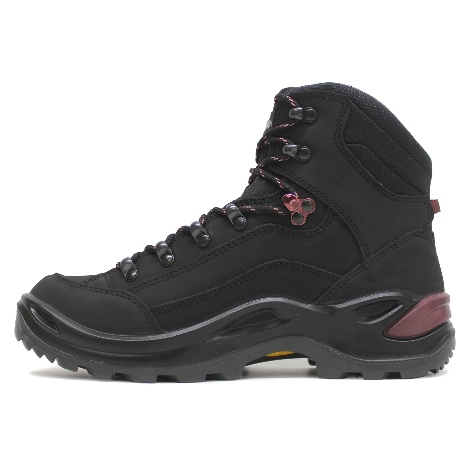 Lowa Renegade GTX Mid Ws 320945-3599 Nubuck Womens Boots - Black Prune - 41#color_black prune