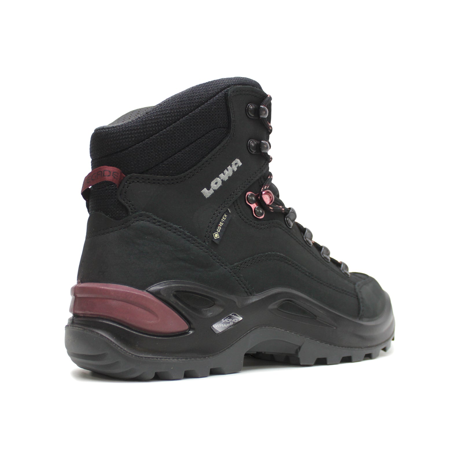 Lowa Renegade GTX Mid Ws 320945-3599 Nubuck Womens Boots - Black Prune - 41#color_black prune