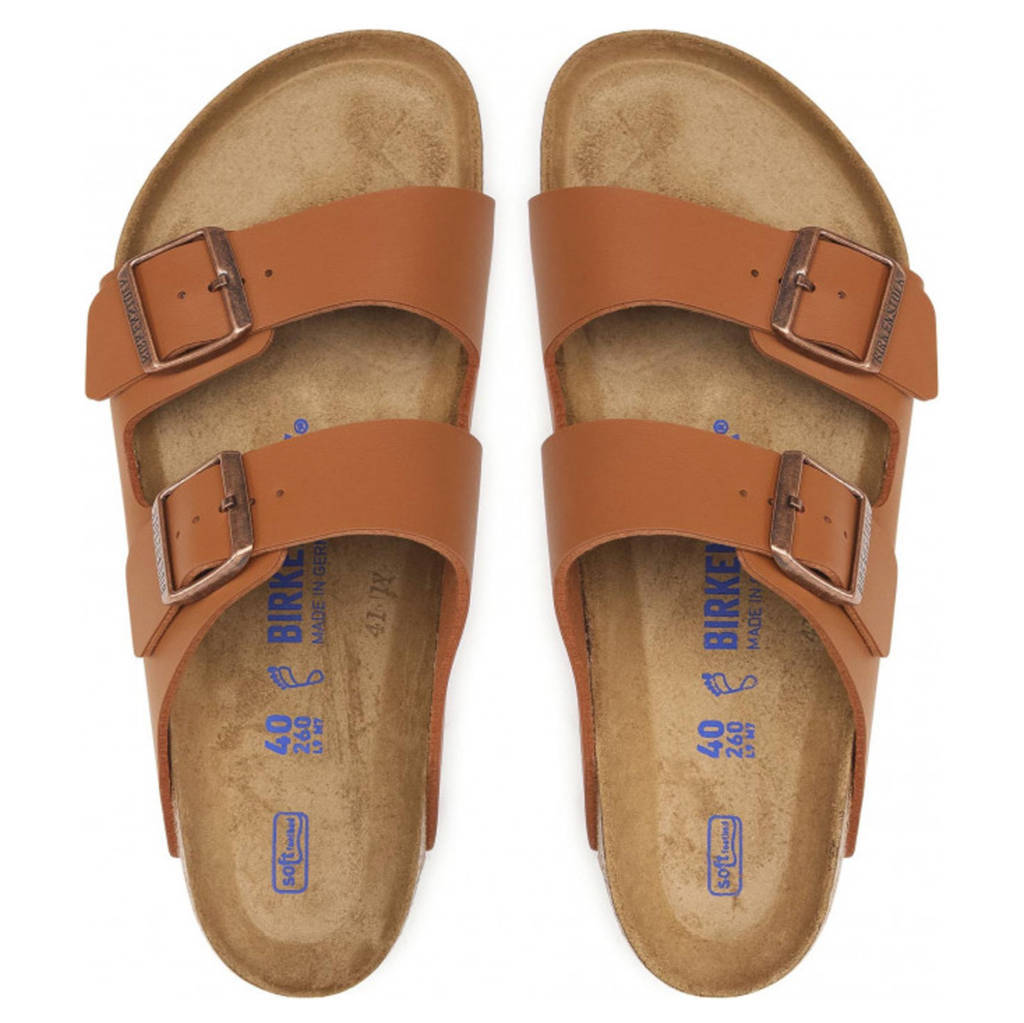 Birkenstock Arizona BS Birko-Flor Unisex Sandals#color_ginger brown