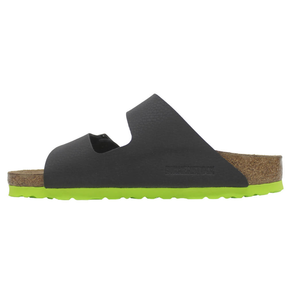 Birkenstock Arizona BS Birko-Flor Unisex Sandals#color_desert soil black acid lime