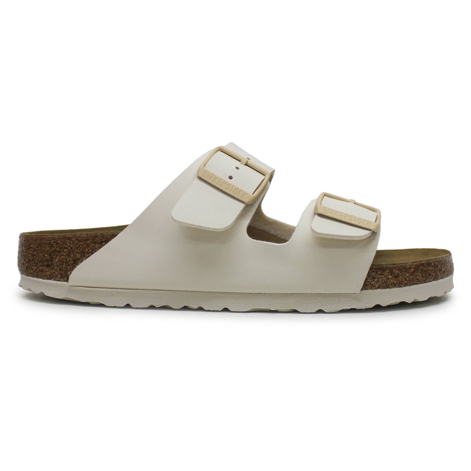 Birkenstock Arizona BS Birko-Flor Unisex Sandals#color_Eggshell