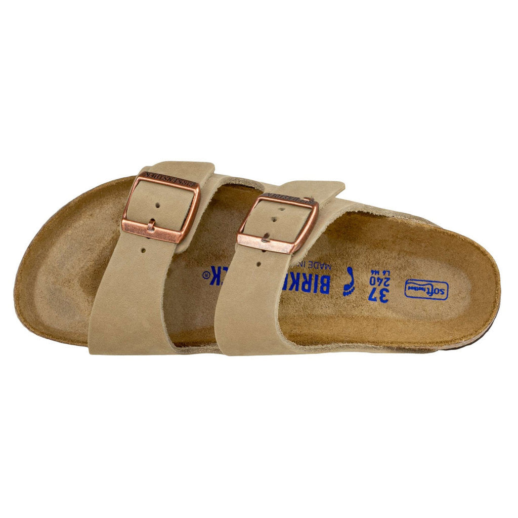 Birkenstock Arizona BS Waxy Leather Unisex Sandals#color_tabacco brown