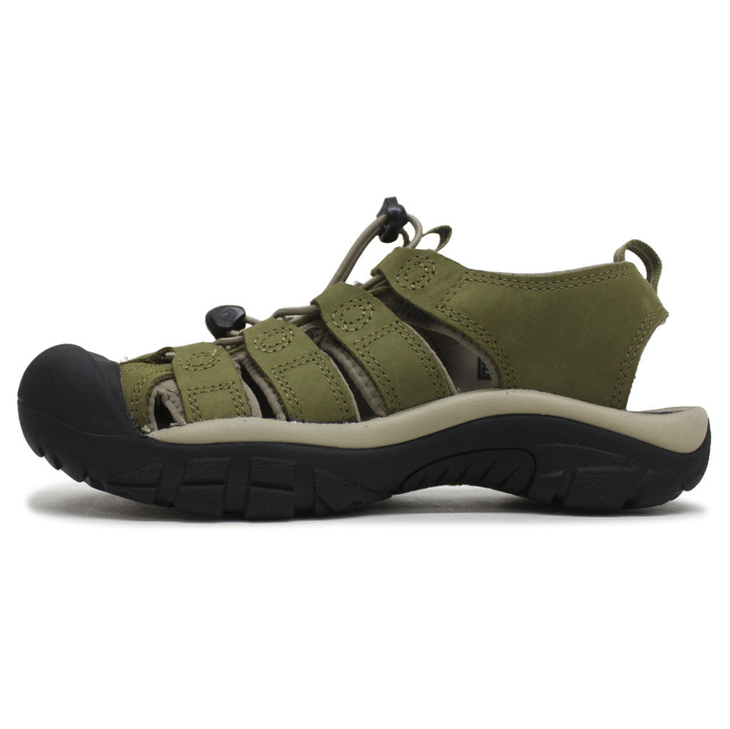 Keen Newport Leather Mens Sandals#color_martini olive brindle