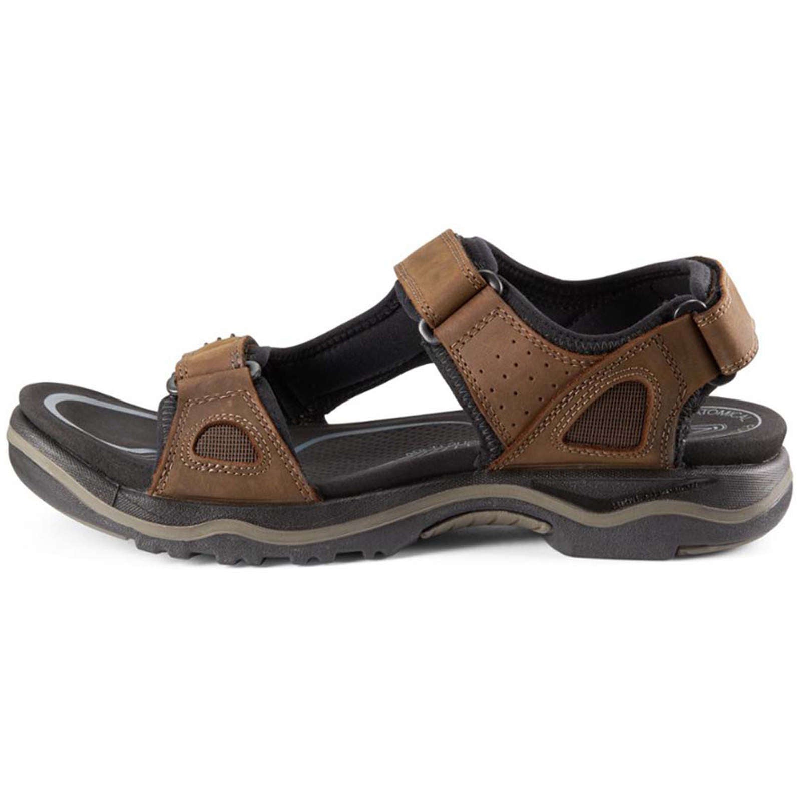 Keen Rialto II 3 Point 1021373 Nubuck Leather Mens Sandals - Dark Earth Black - 40.5#color_dark earth black