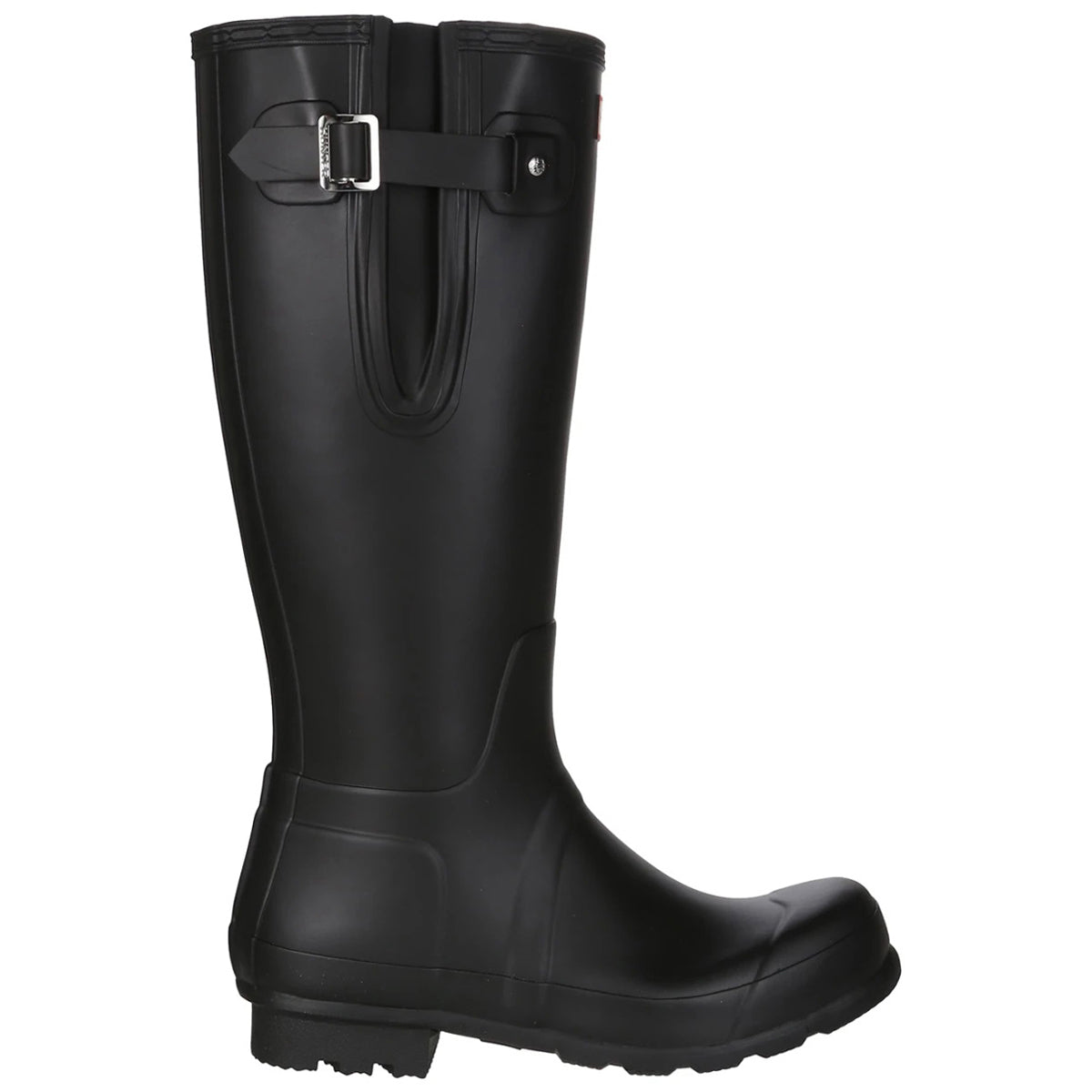 Hunter Original Side Adjustable MFT9007RMA-BLK Rubber Mens Boots - Black - 43#color_black