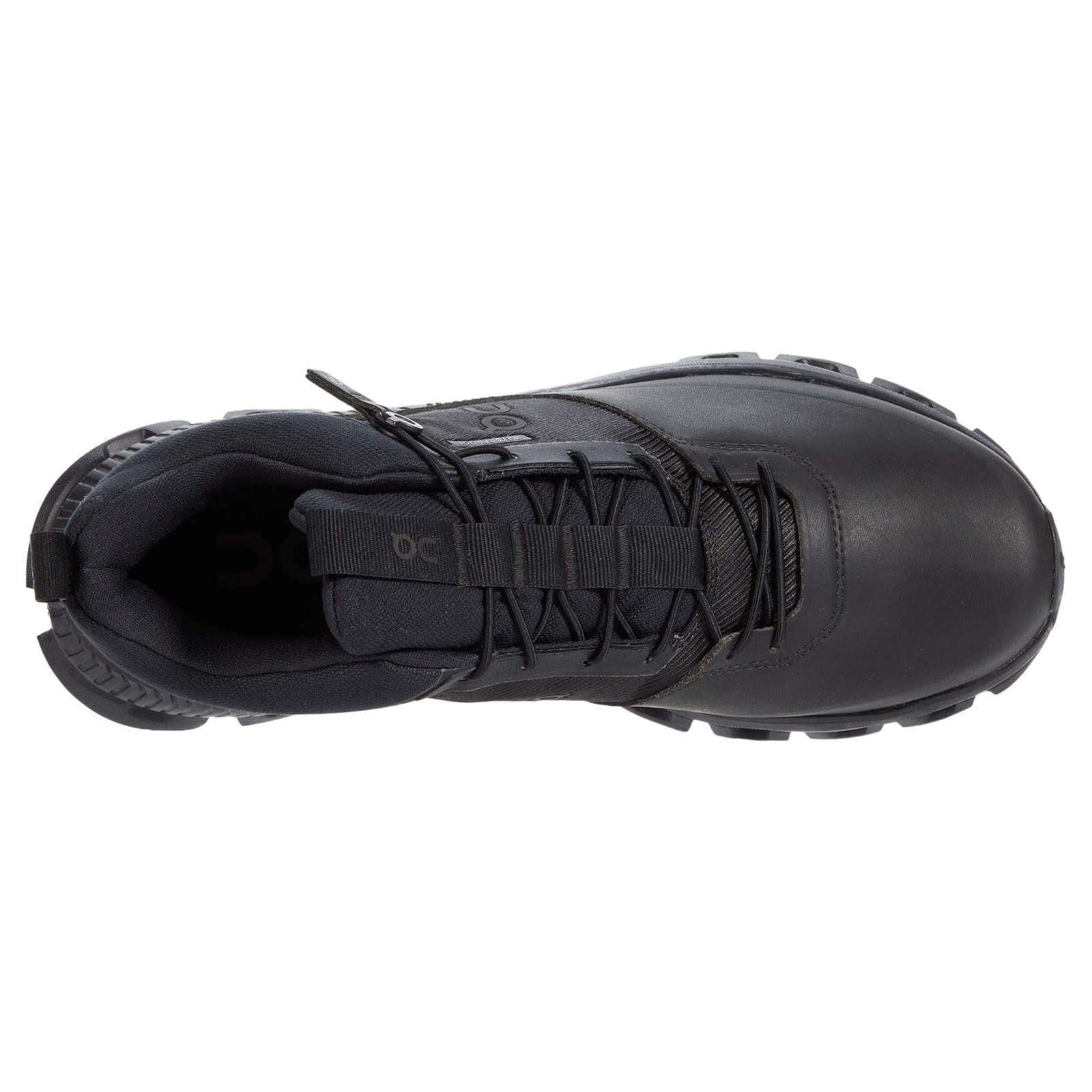 On Running Cloud Hi Waterproof Mesh Men's Low-Top Sneakers#color_black