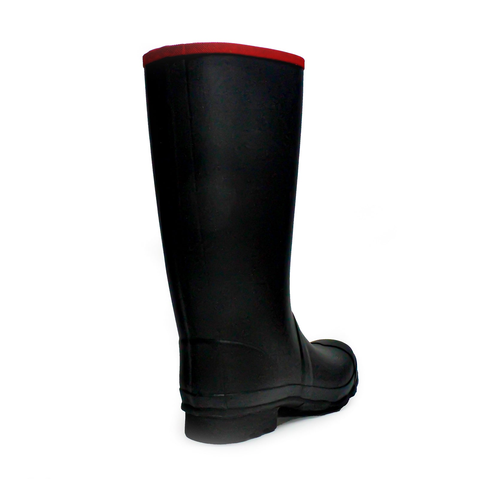 Hunter Argyll Full Knee Rubber Unisex Tall Wellington Boots#color_black black