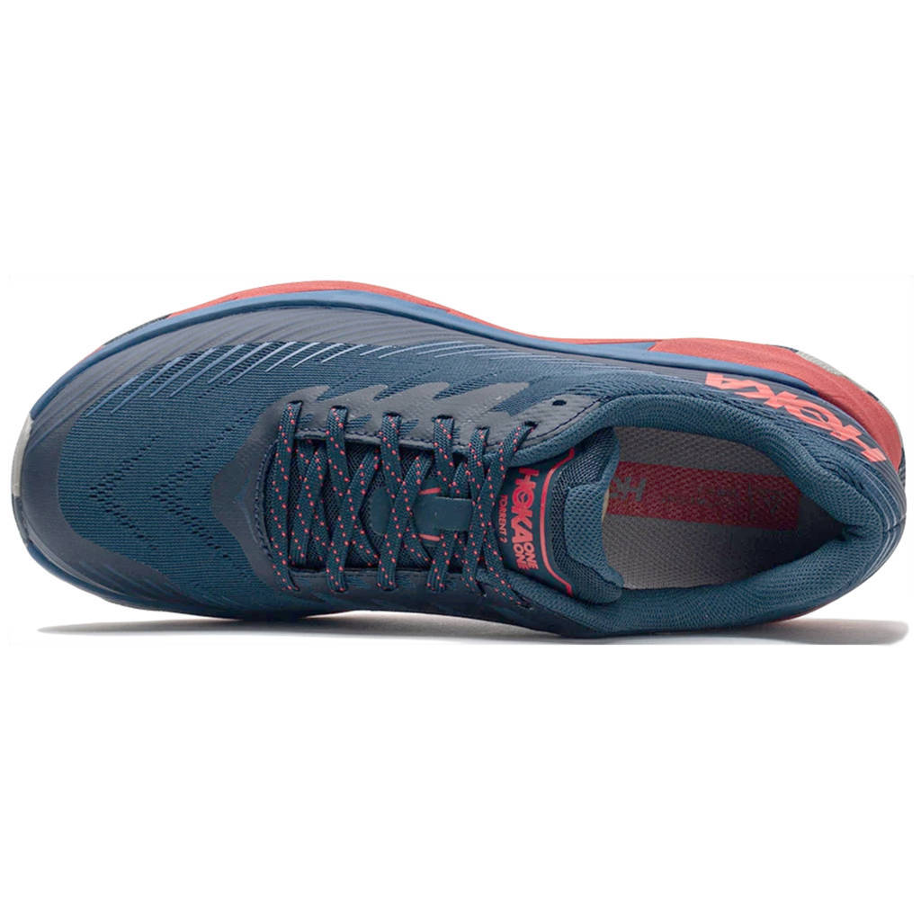 Hoka One One Torrent 2 Synthetic Textile Mens Sneakers#color_moonlit ocean high risk red