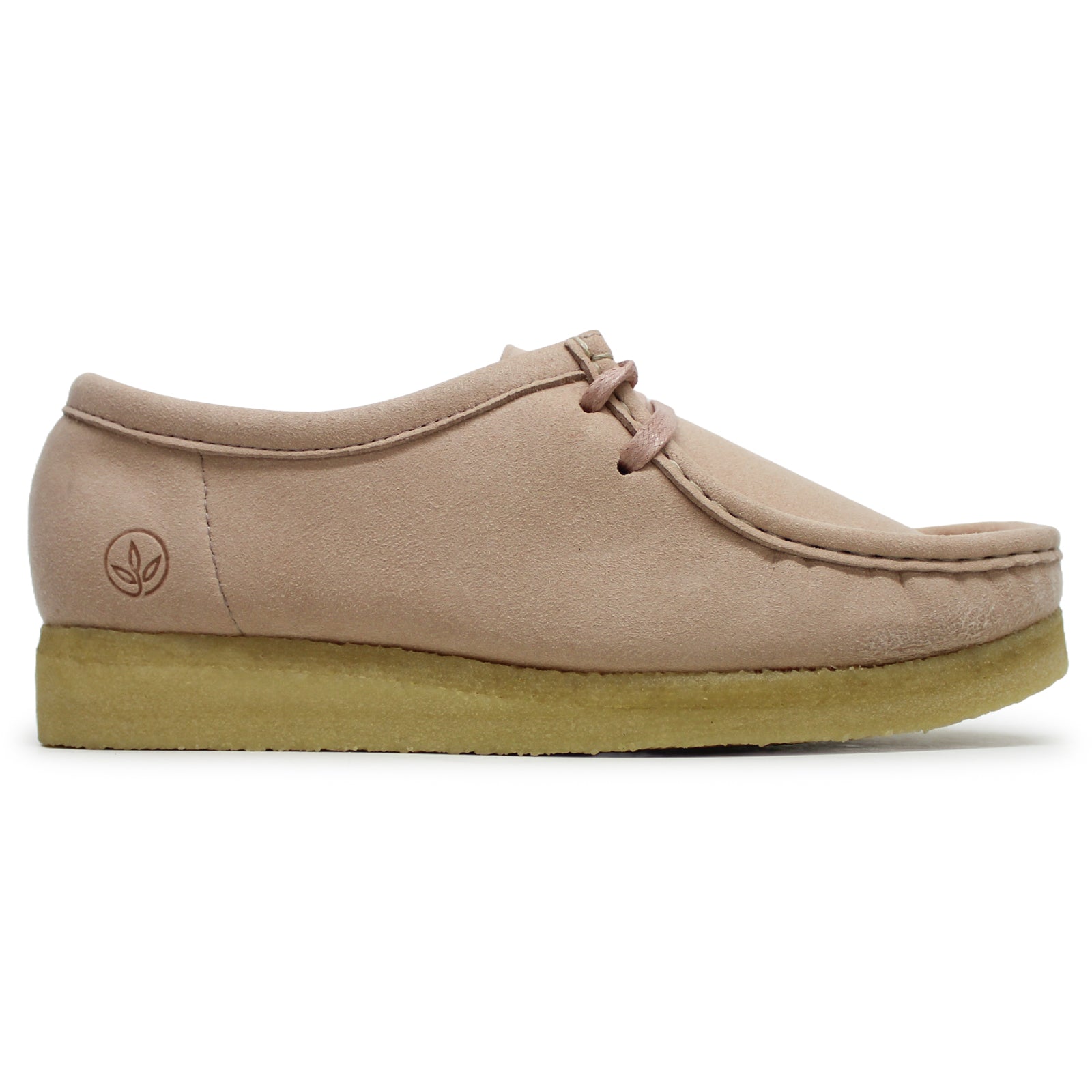 Clarks Originals Wallabee Suede Leather Womens Shoes#color_blush