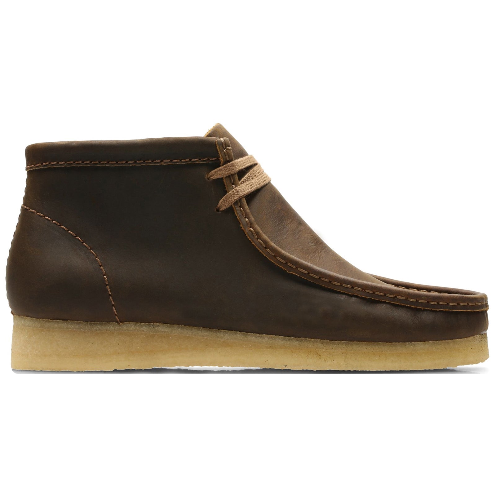 Clarks Originals Wallabee Boot 26155513 Smooth Leather Mens Boots - Beeswax - 44#color_beeswax