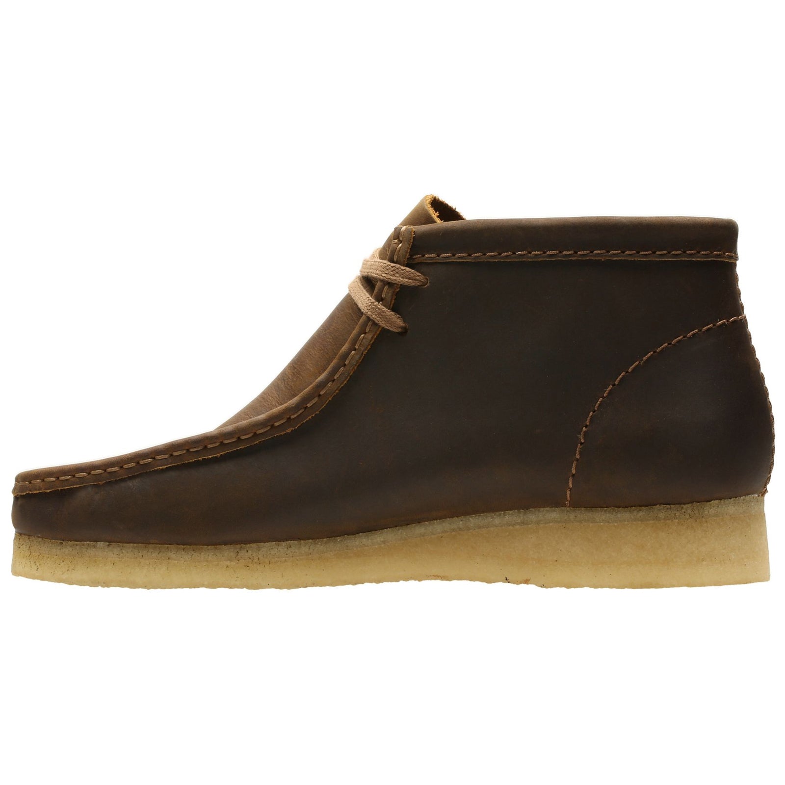 Clarks Originals Wallabee Boot 26155513 Smooth Leather Mens Boots - Beeswax - 44#color_beeswax