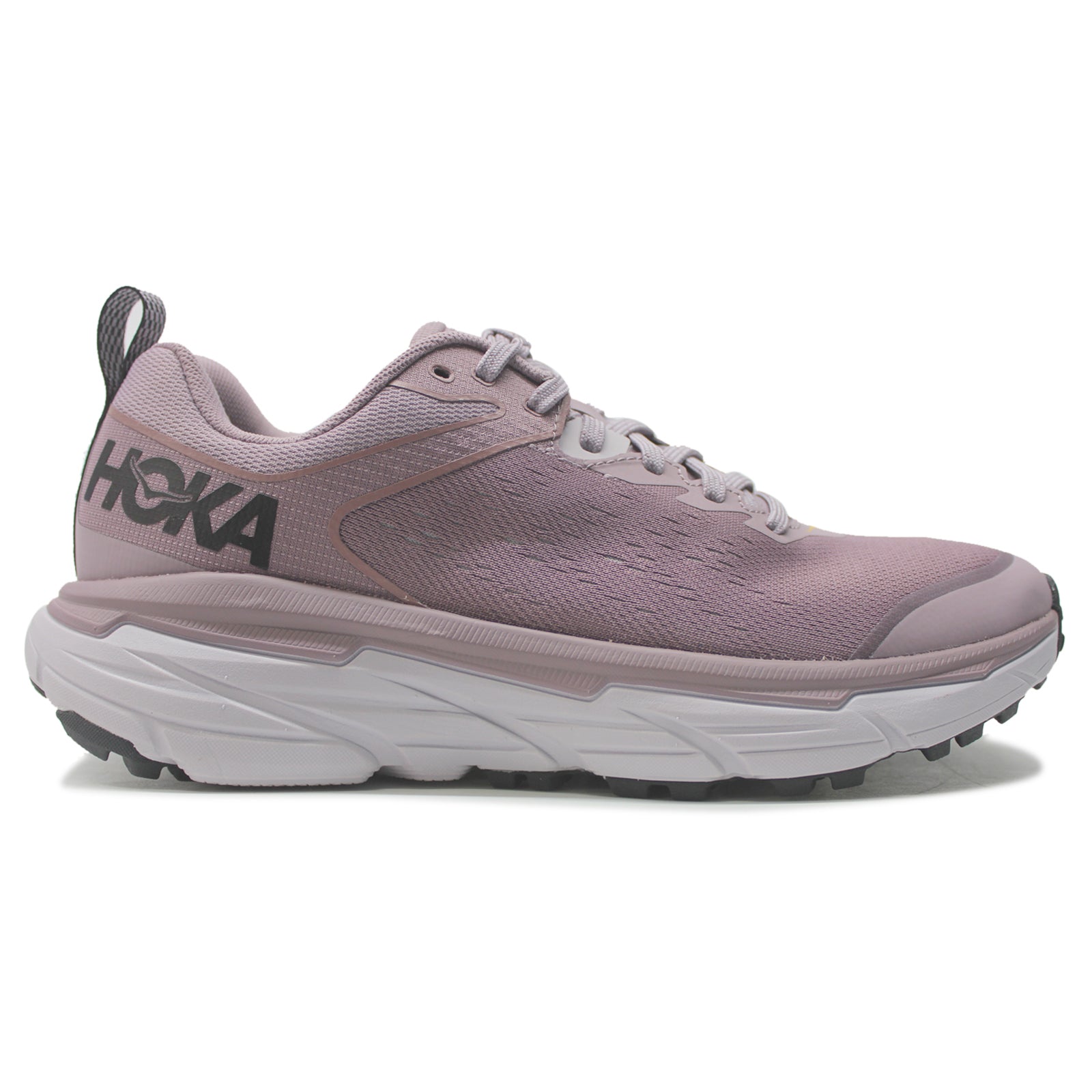 Hoka Challenger ATR 6 Textile Synthetic Women's Running Shoes - UK 7.5 - US 9 Women - EU 41 1/3#color_elderberry lilac marble