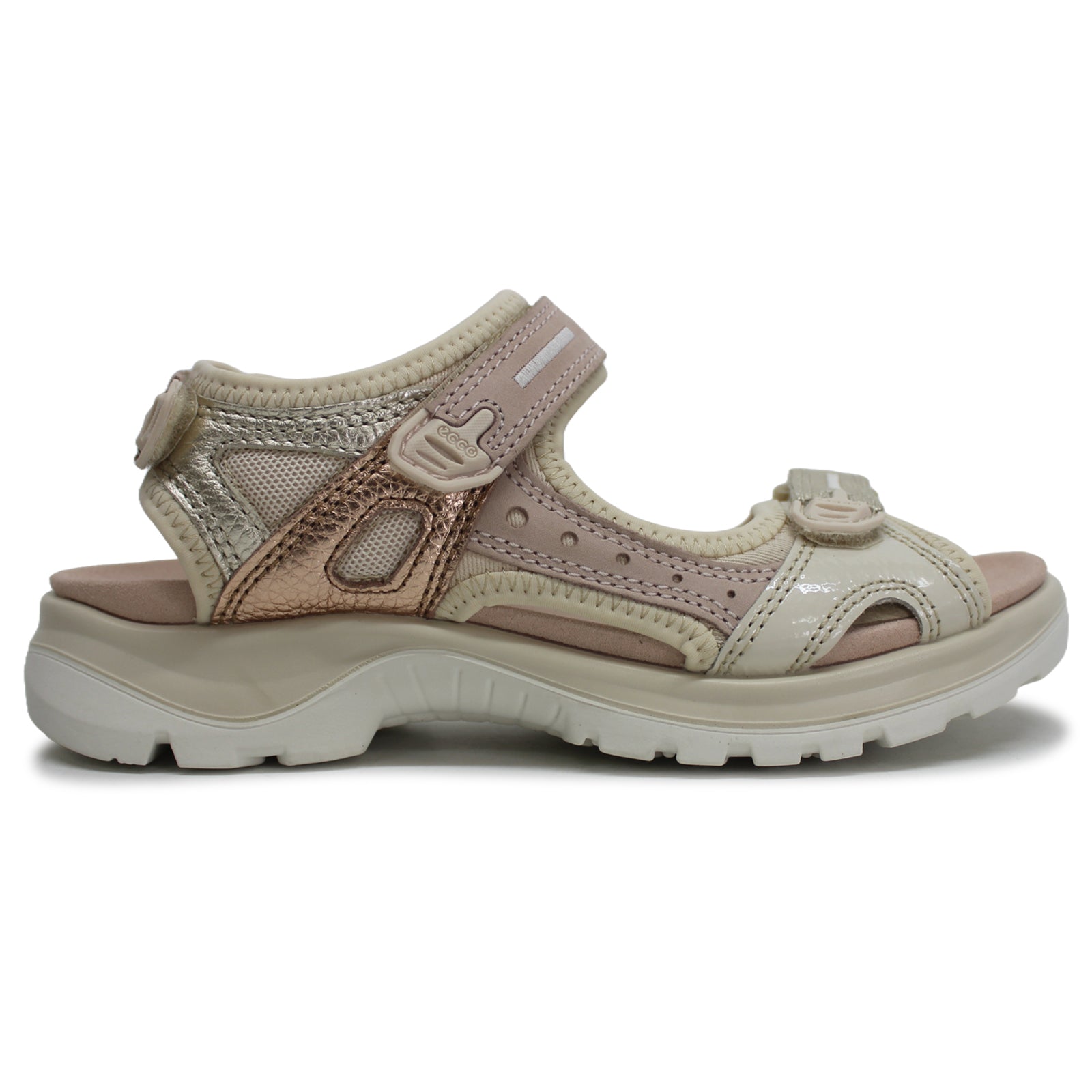 Ecco Offroad 822083 822083-52578 Leather Womens Sandals - Multicolor Limestone - 39#color_multicolor limestone