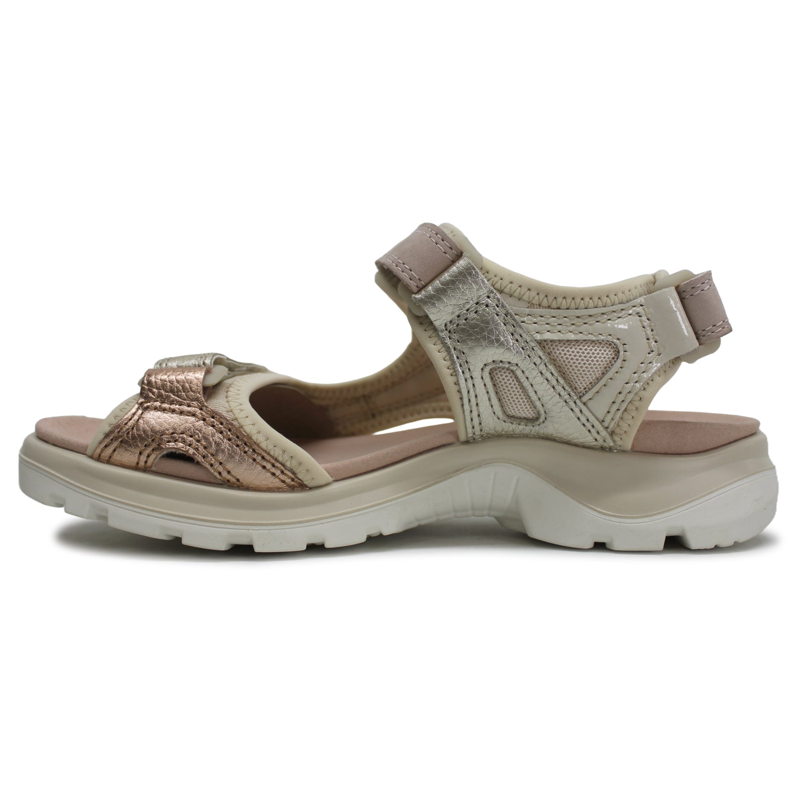 Ecco Offroad 822083 822083-52578 Leather Womens Sandals - Multicolor Limestone - 39#color_multicolor limestone