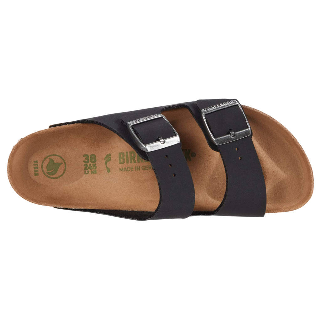 Birkenstock Arizona BS Vegan Birko-Flor Nubuck Unisex Sandals#color_black