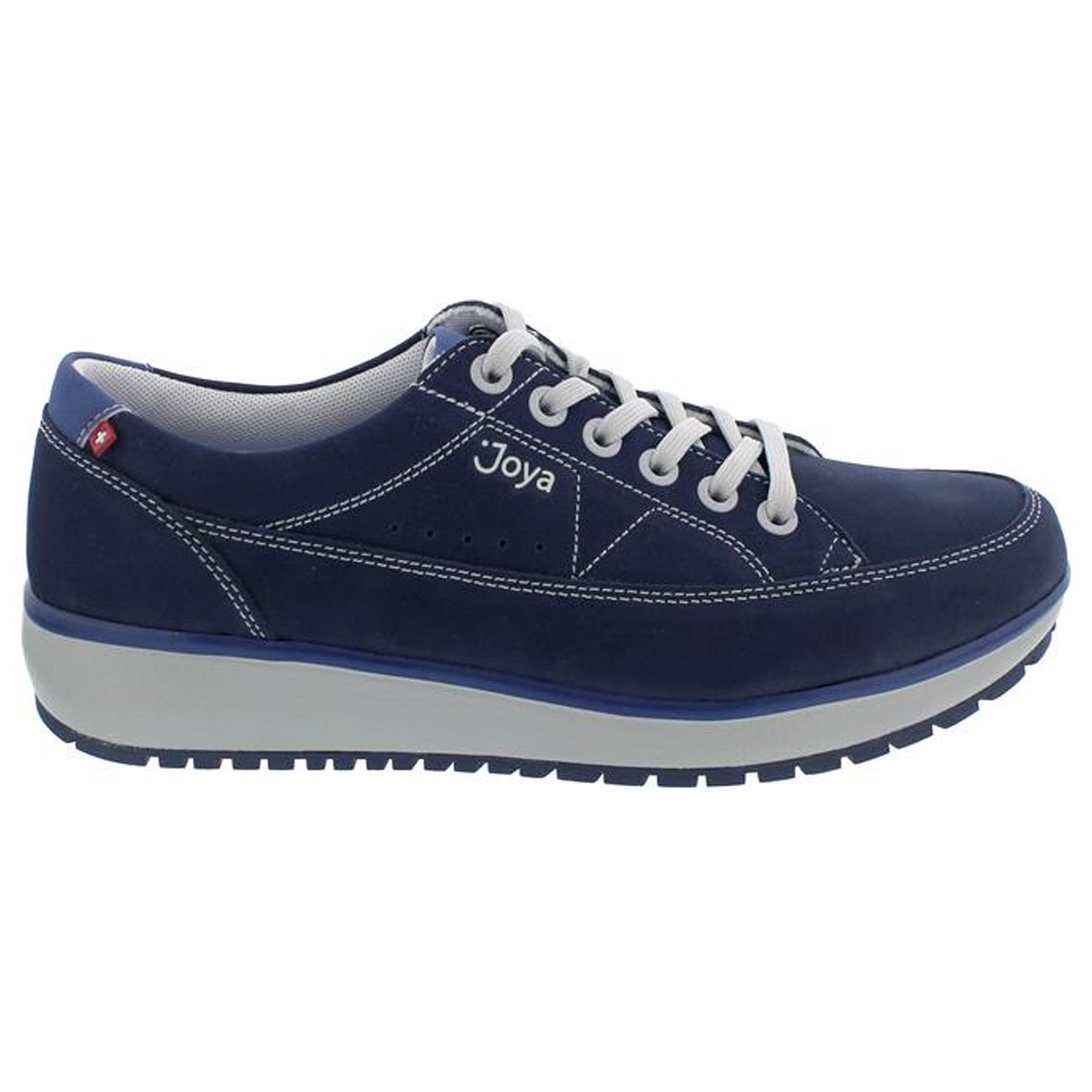 Joya Vancouver 893CAS Nubuck Womens Trainers - Dark Blue - 4.5#color_dark blue